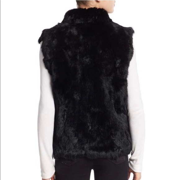 black SAKS FIFTH AVENUE | Fur vest - Picture 12 of 12